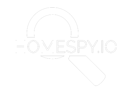 Homespy logo with magnifying glass